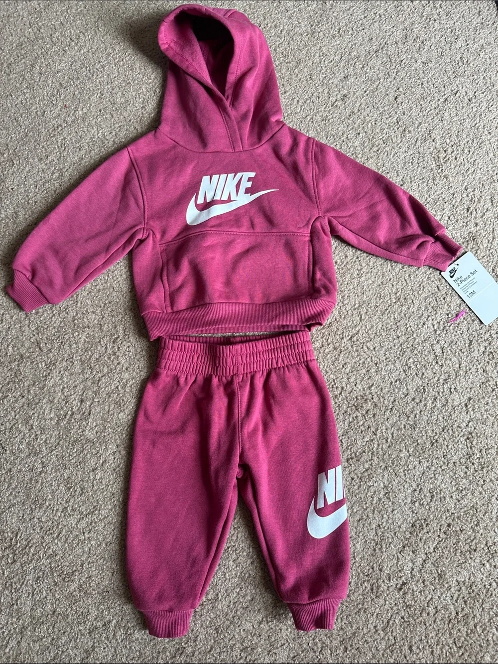 Nike Kids Magenta Hoodie and Jogger Set